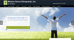 Desktop Screenshot of missiongrovechiropractic.com